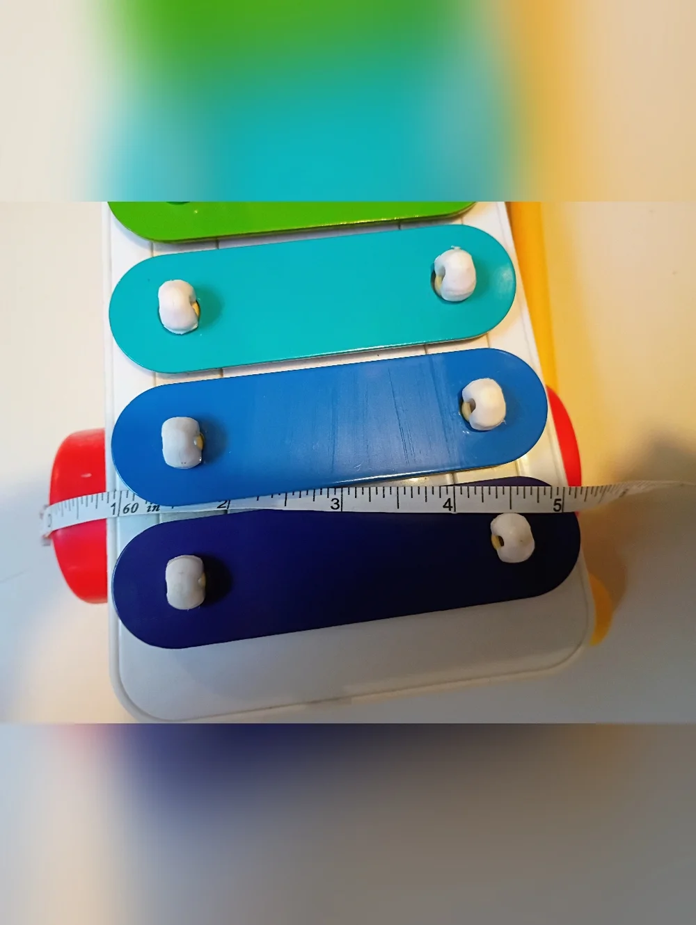 Fisher-Price Rainbow Xylophone Pull Wagon with Yellow Mallet